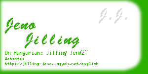 jeno jilling business card